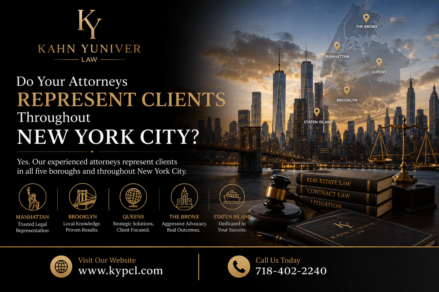 Do Your Attorneys Represent Clients Throughout New York City?