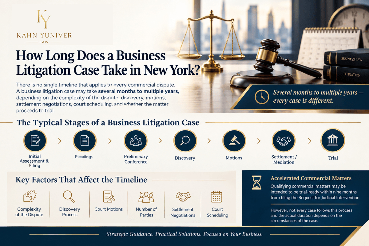 How Long Does a Business Litigation Case Take in New York?