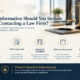 What Information Should You Include When Contacting a Law Firm 80x80