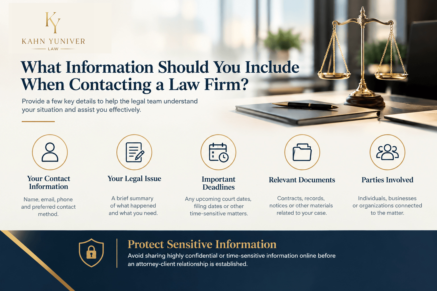 What Information Should You Include When Contacting a Law Firm?